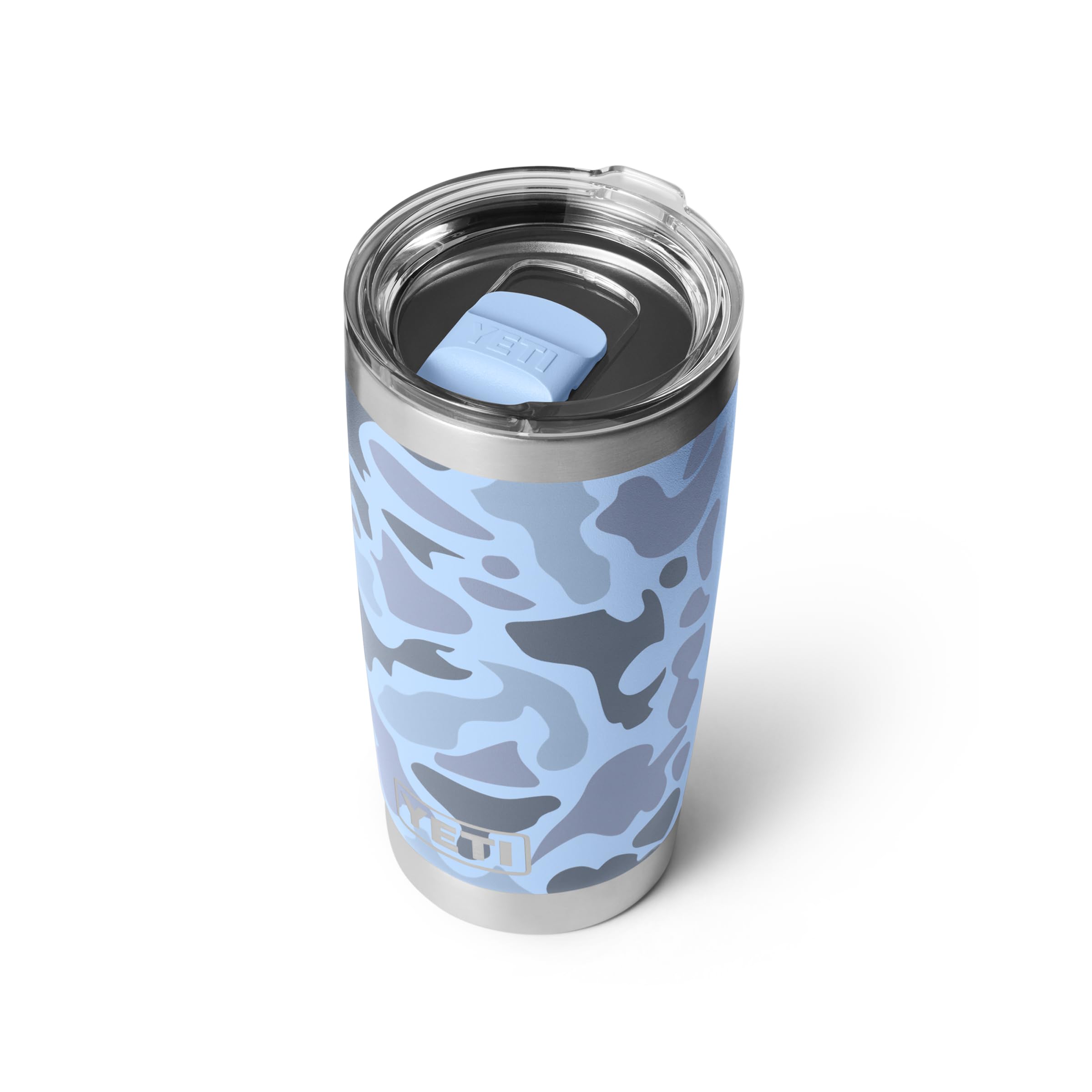 YETI MagSlider lid closed close-up, showing secure sipping benefit