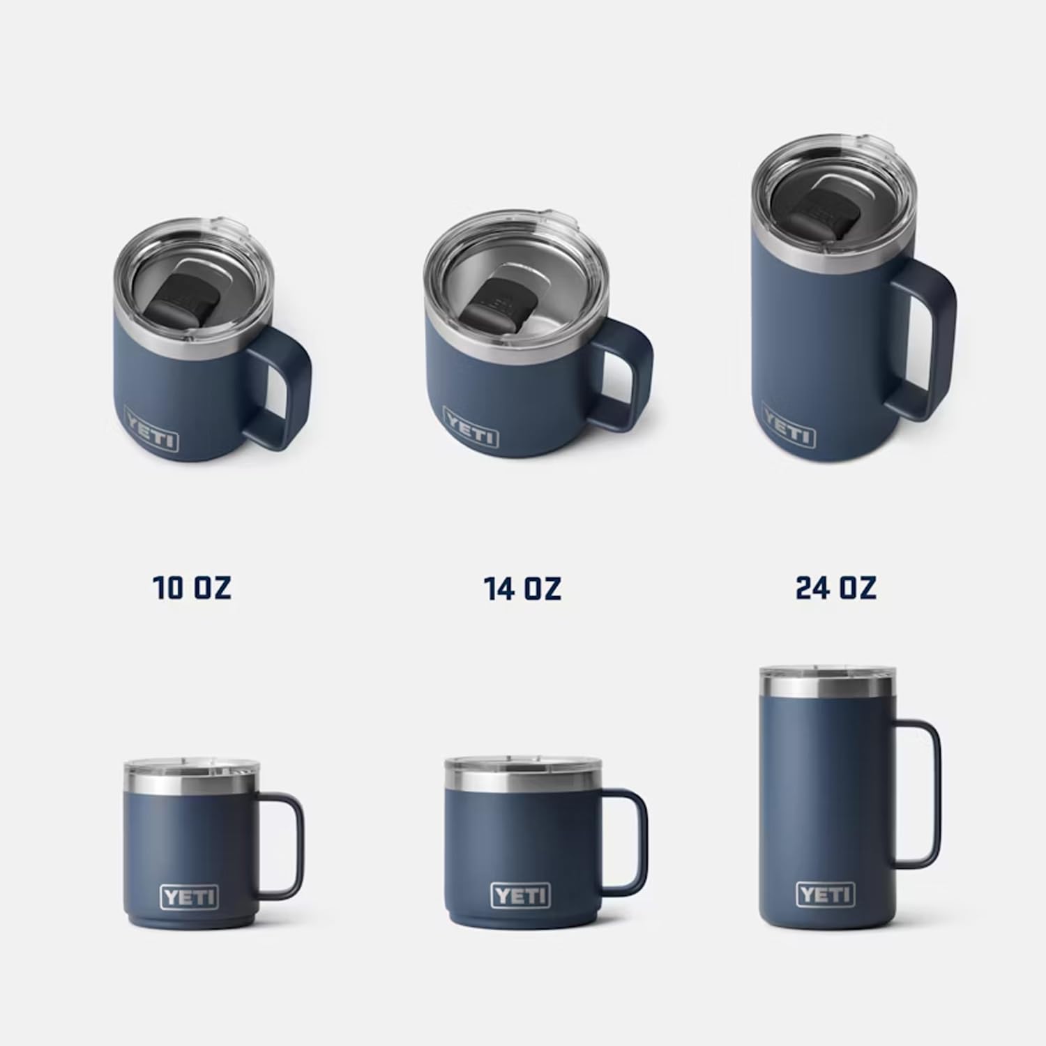 YETI Rambler packaging and label showing product info and ready-to-gift benefit