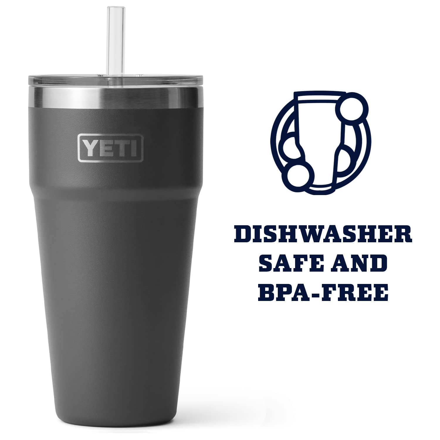 YETI Rambler Duracoat texture close-up illustrating scratch-resistant finish