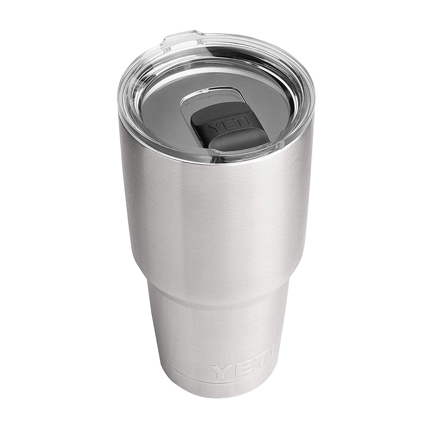 YETI Rambler 30 oz front view showing sturdy stainless design and capacity