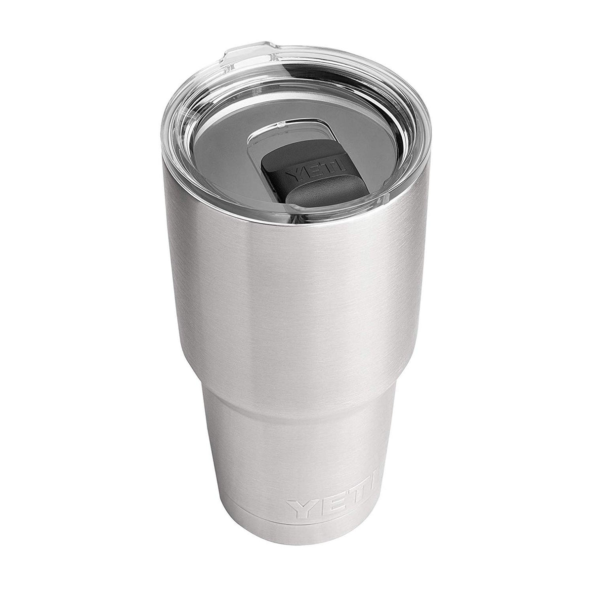 YETI Rambler 30 oz front view showing sturdy stainless design and capacity
