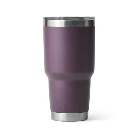 YETI Rambler 30 oz with MagSlider lid open showing easy one-handed sipping for busy routines