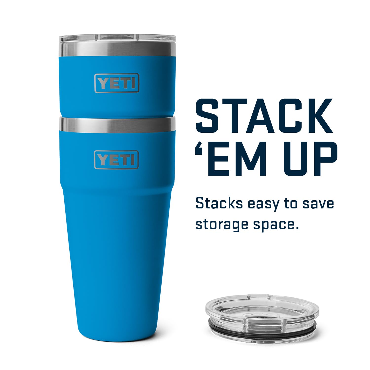 YETI Rambler size comparison in hand showing 30 oz capacity and ease of use