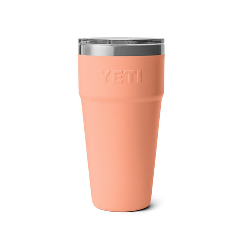 YETI Rambler stainless texture close-up showing rugged corrosion-resistant benefit