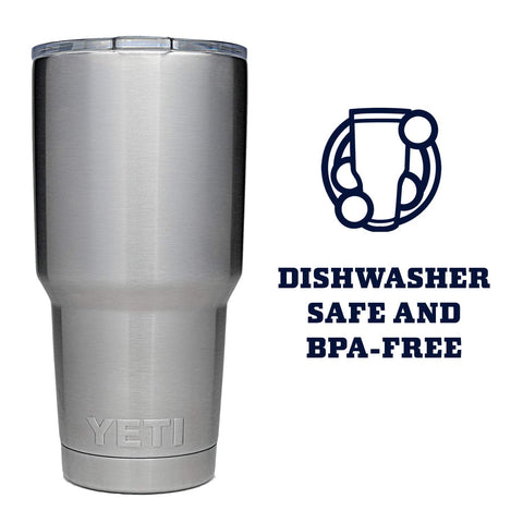 YETI Rambler stainless finish texture resistedents and durable for trips