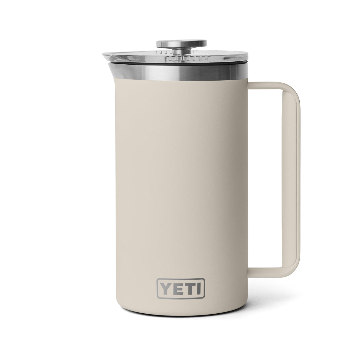 YETI Rambler 34 oz French Press front view showing robust shape and lid benefit