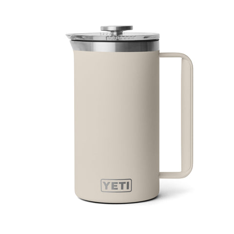 YETI Rambler 34 oz French Press front view showing robust shape and lid benefit
