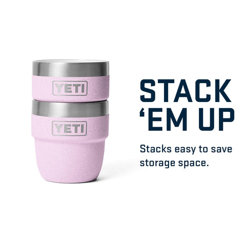 YETI Rambler 4 oz held in hand showing compact size and portability