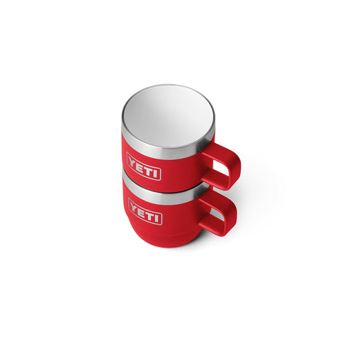 YETI Rambler 6 oz under an espresso machine drip tray showing machine compatibility