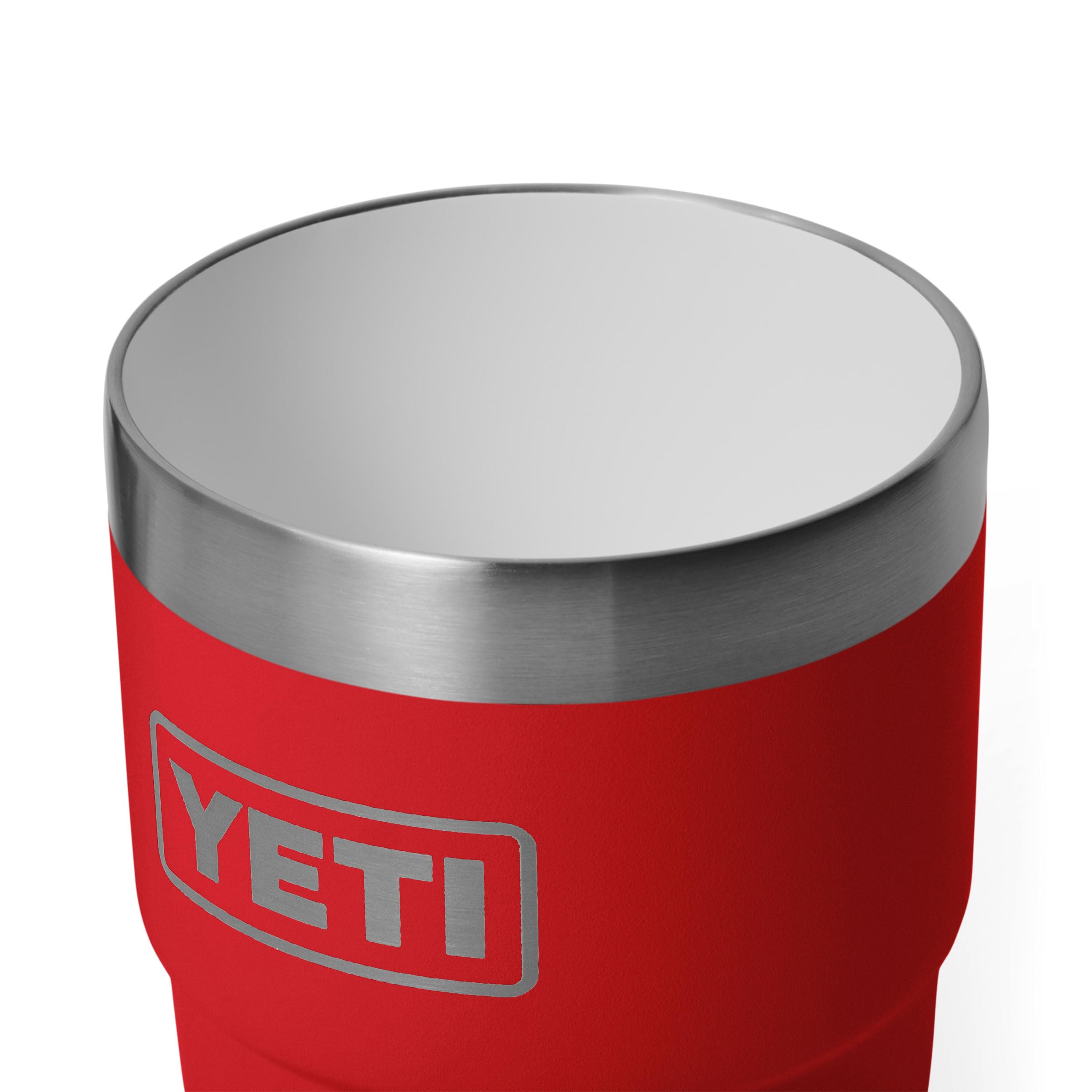 YETI Rambler stacked with other Ramblers showing space-saving storage