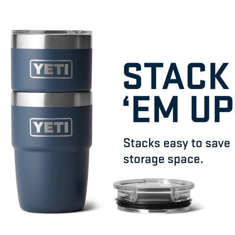 YETI Rambler fitting under an espresso machine demonstrating barista-friendly height