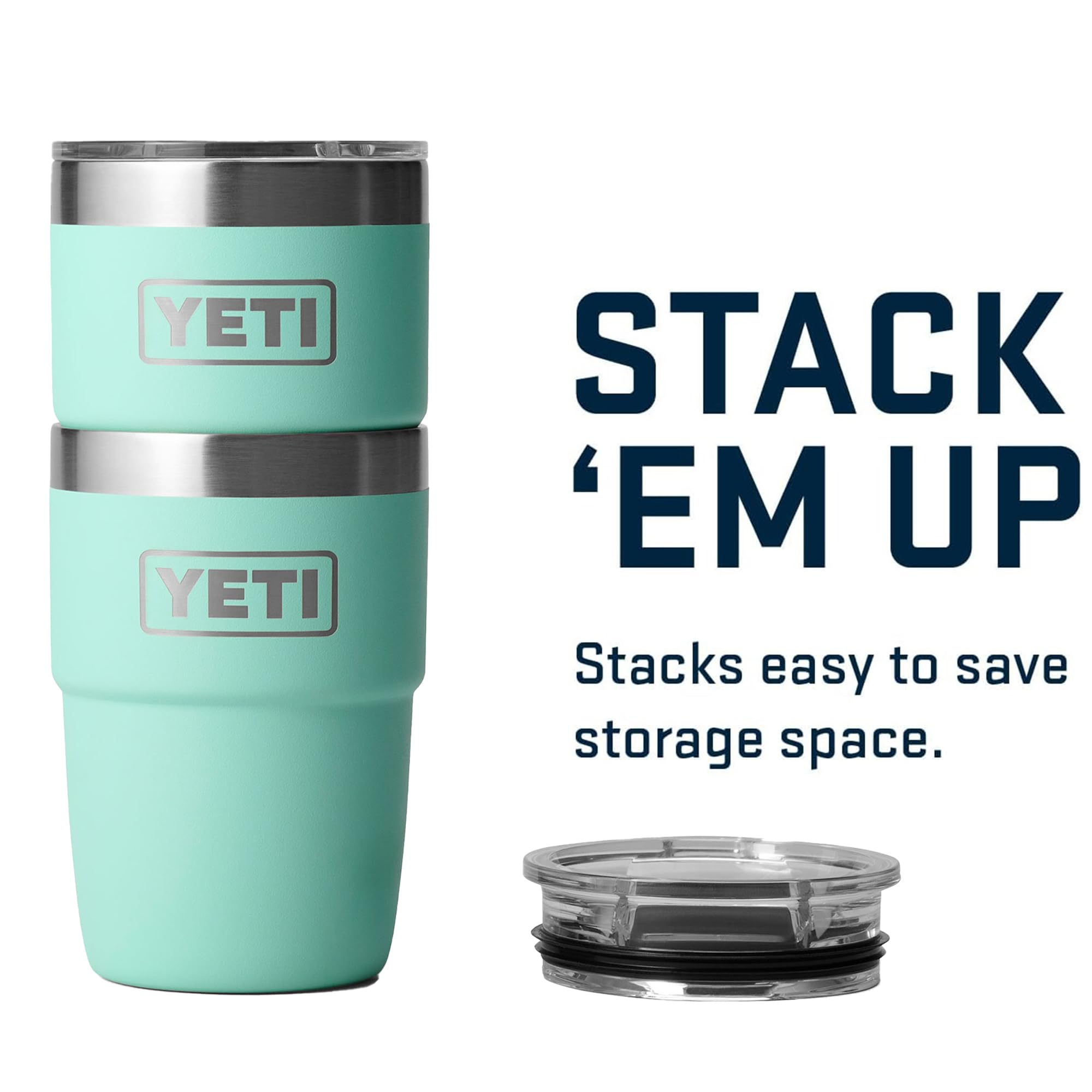 YETI Rambler under espresso machine demonstrating barista-friendly fit