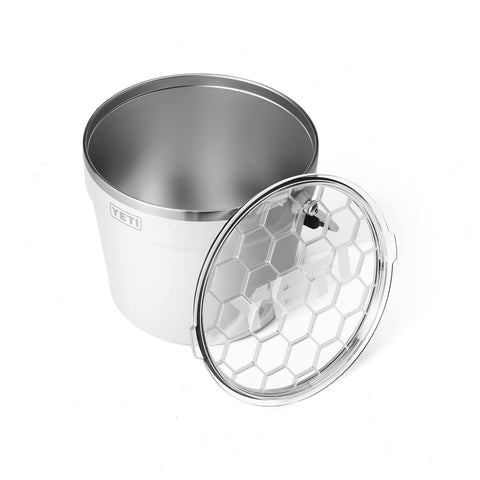 YETI Rambler beverage bucket base showing Bearfoot non-slip ring for surface protection