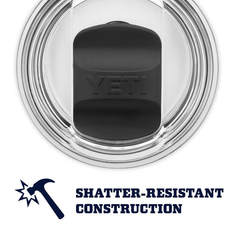 YETI Rambler bottom label and measurements showing build quality and volume clarity benefit