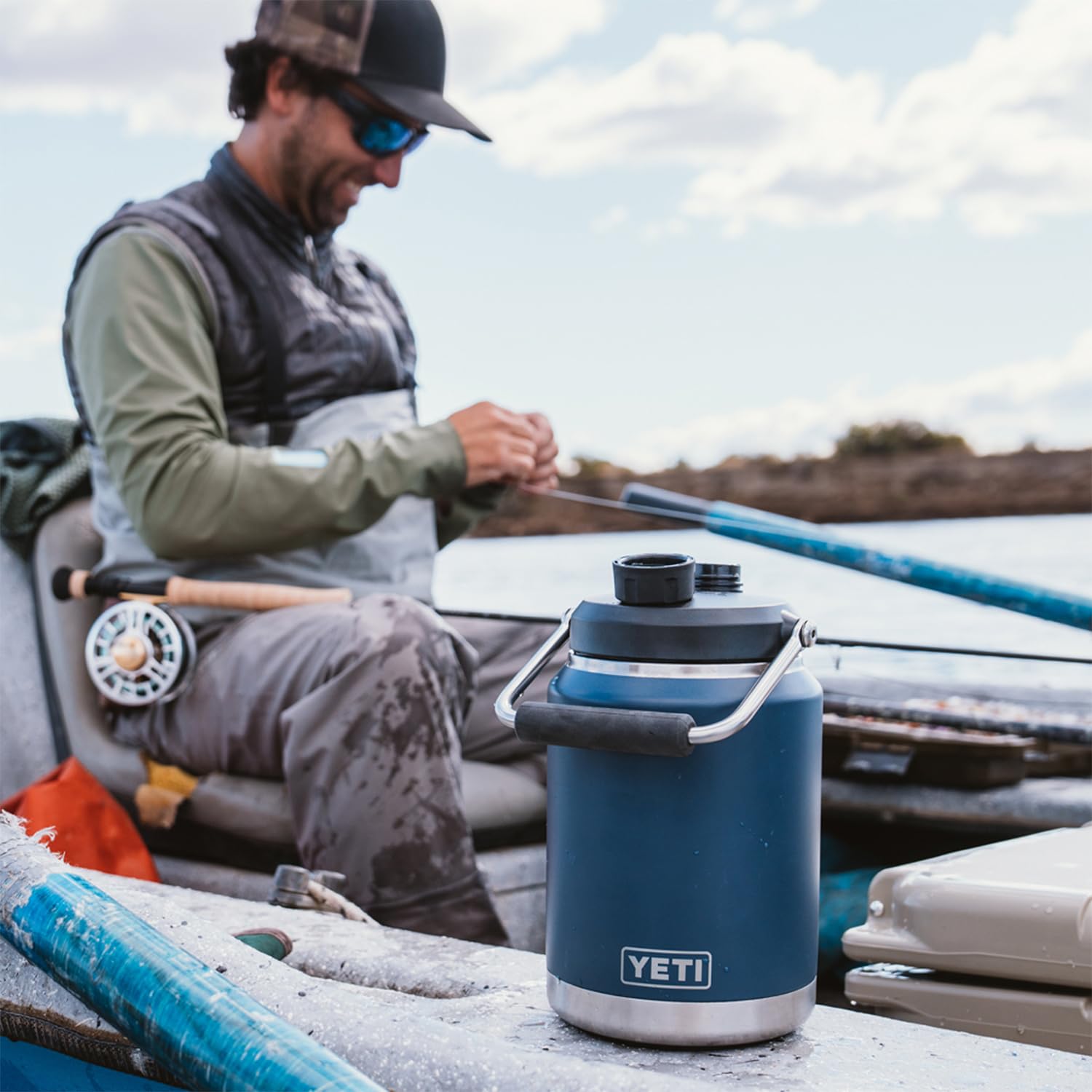 YETI Rambler BearFoot base detail preventing slips and protecting surfaces