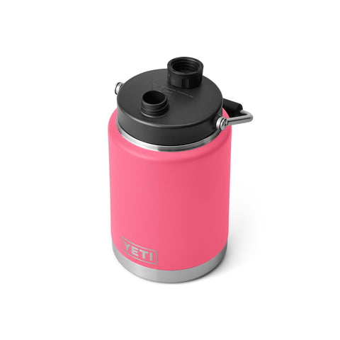 YETI Rambler held in hand to show 64-ounce size and portable capacity