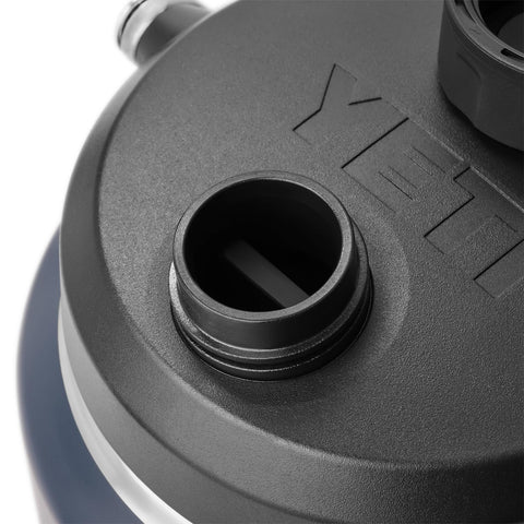 YETI Rambler pouring water outdoors, illustrating spill-free, controlled flow
