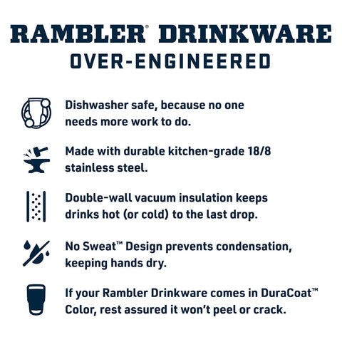 YETI Rambler handle profile for secure grip and easy carrying
