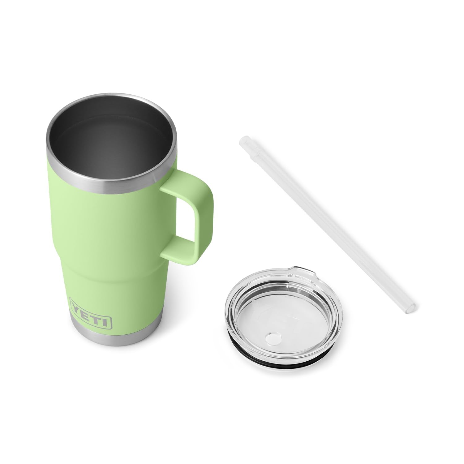 YETI interior with ice cubes showing insulation keeps drinks cold benefit
