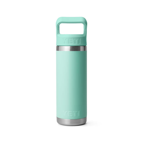 YETI Rambler base and label detail showing dishwasher-safe materials