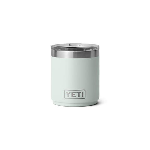 YETI Rambler lowball front view shows rugged finish and compact convenience