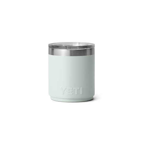 YETI tumbler held in hand showing compact size and comfortable grip