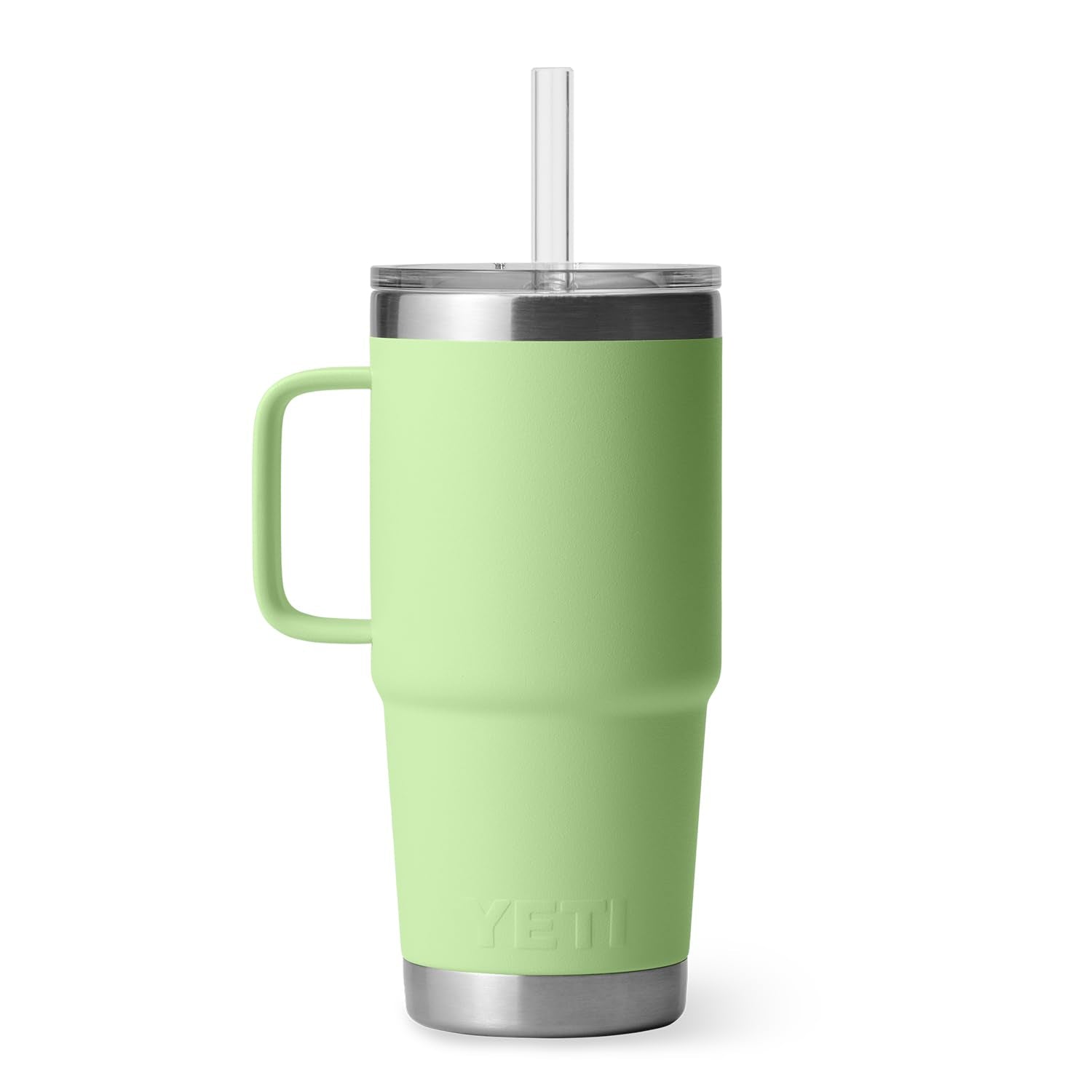 YETI next to water bottle showing 25 oz size for generous capacity benefit