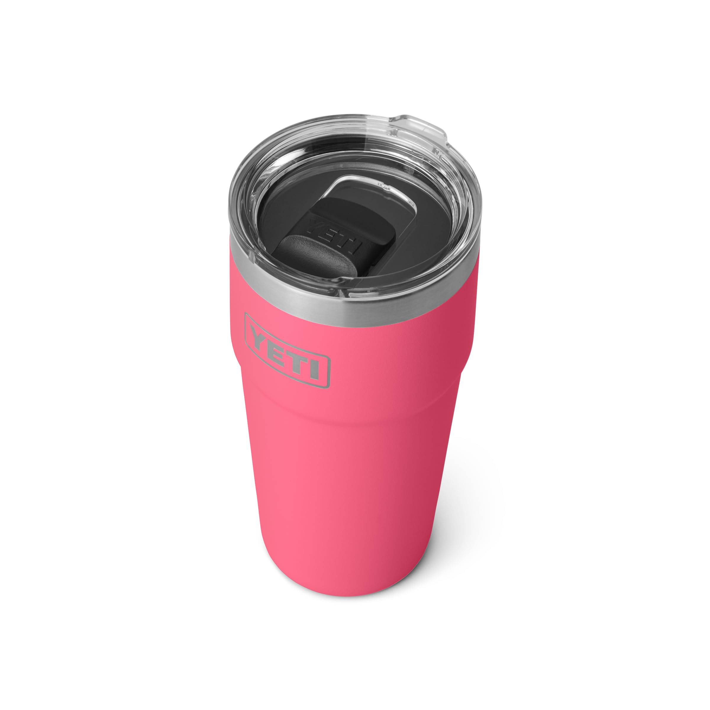YETI Rambler stackable demo of two tumblers saving storage space benefit