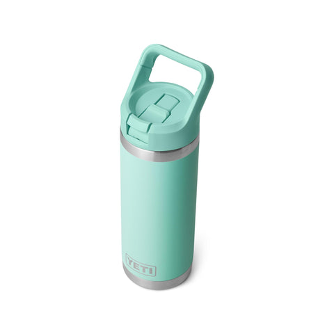 YETI Rambler straw cap close-up demonstrating easy leakproof sipping