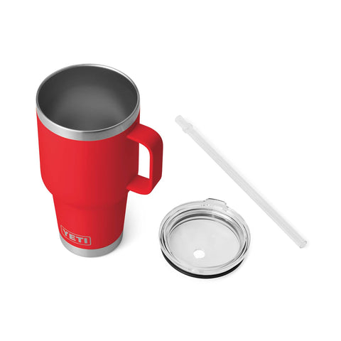 YETI Rambler straw lid top view showing leak-resistant sipping convenience