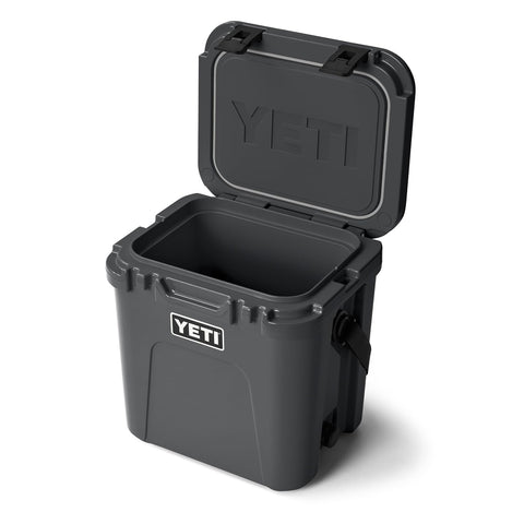 YETI Roadie 24 DoubleDuty strap close-up showing padded comfort for easier hauling