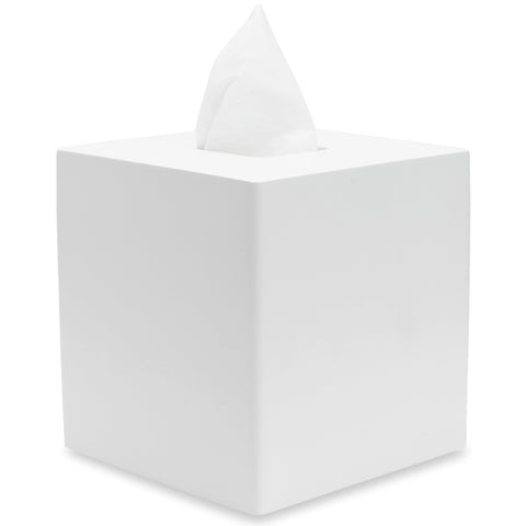 YEW DESIGN front view matte white cover enhances tabletop organization