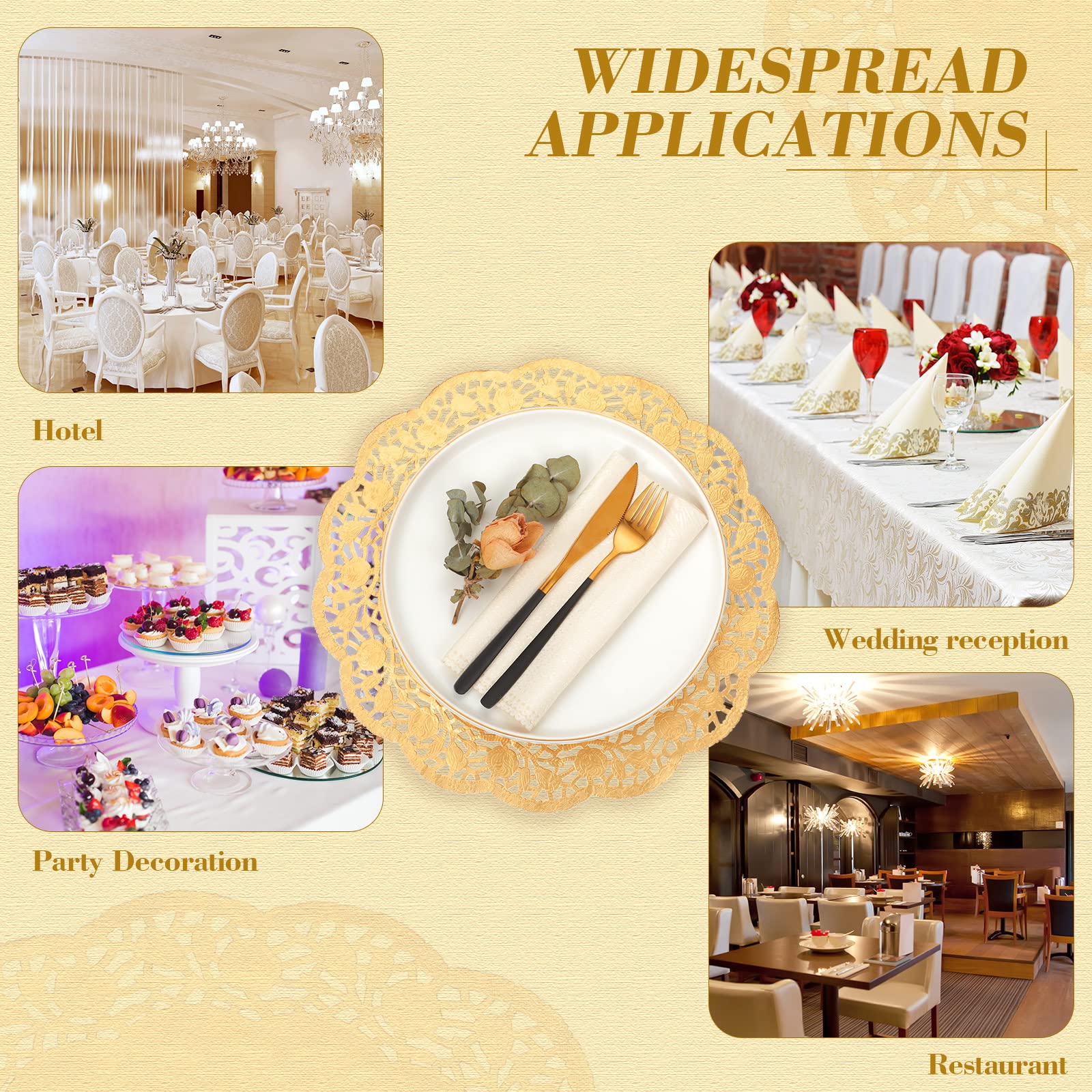 Yexiya doily in table setting adding festive shimmer and protective layer benefit