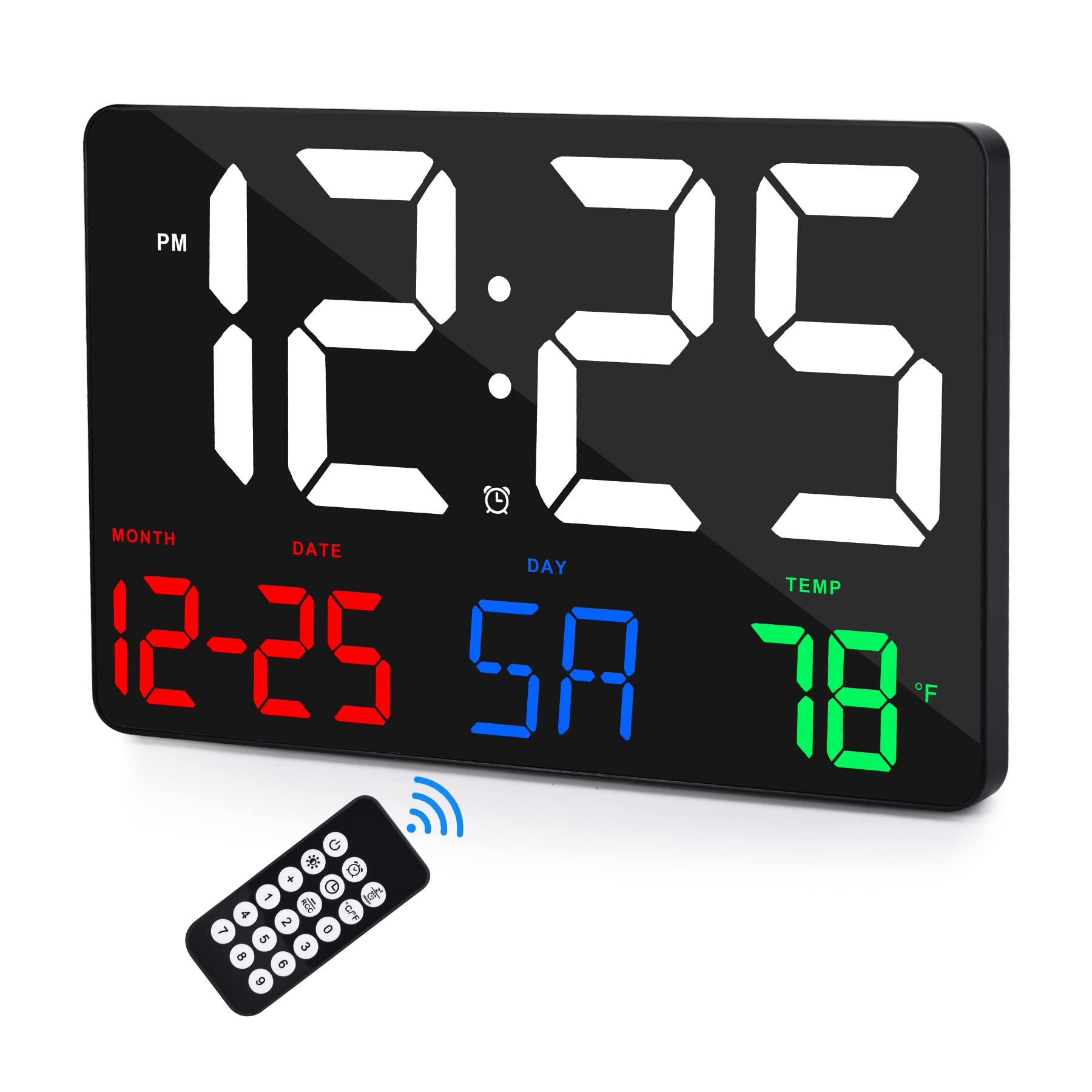 ygdigital front display showing large readable time and date for easy viewing