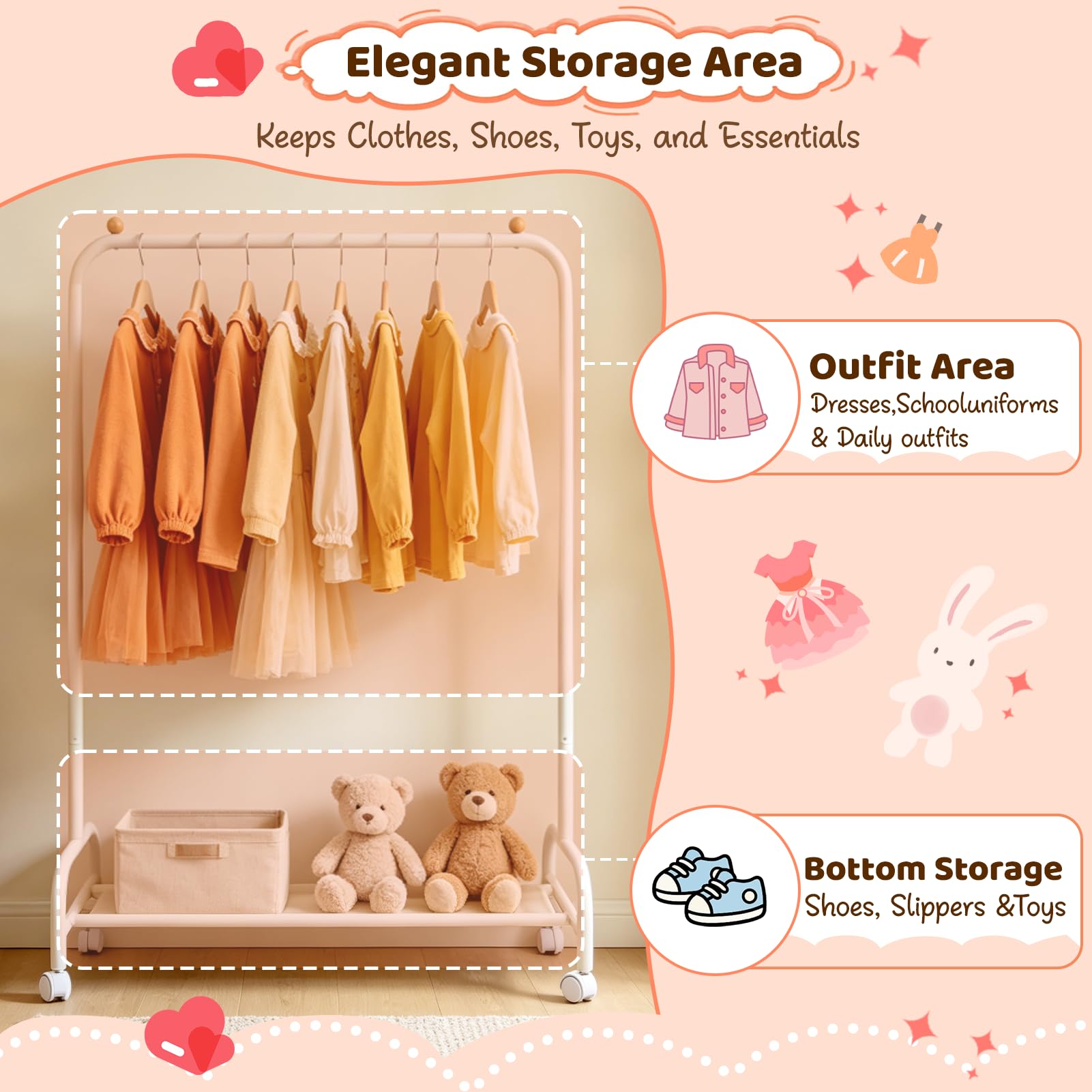 YGJT height comparison with child shows accessible 45.3-inch design