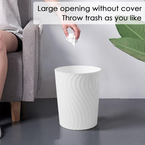 YGJT trash can placed in bathroom showing tidy space-saving benefit