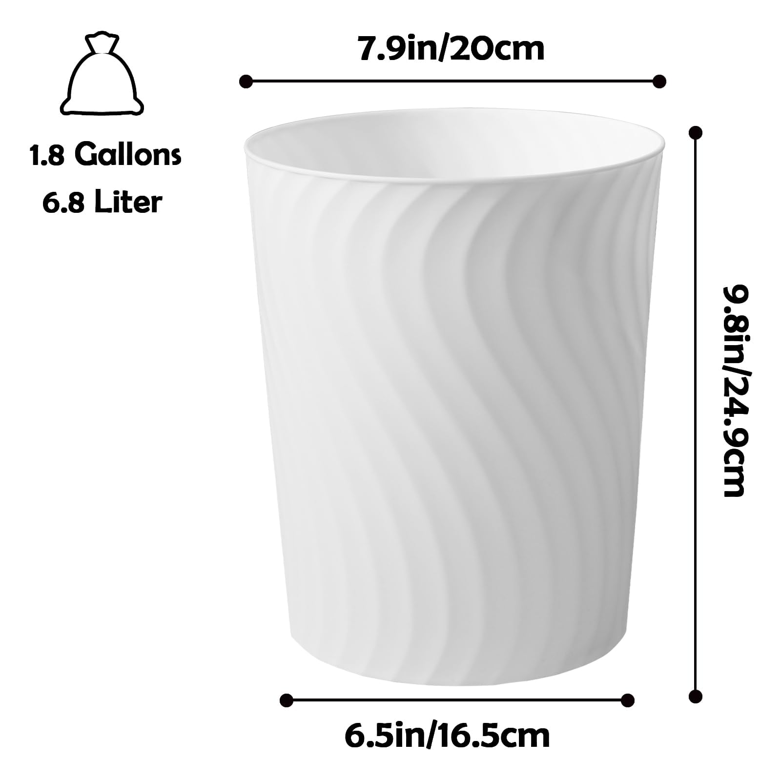 YGJT trash can beside toilet showing scale and ideal placement benefit
