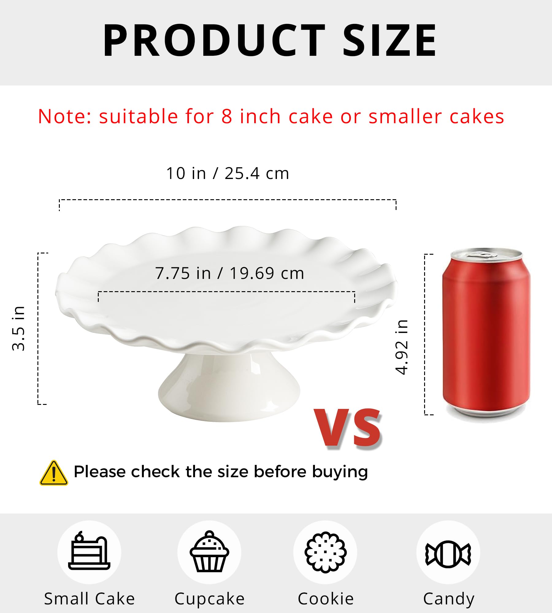 YHOJOY scale shot with utensils and ruler showing true 10-inch sizing benefit