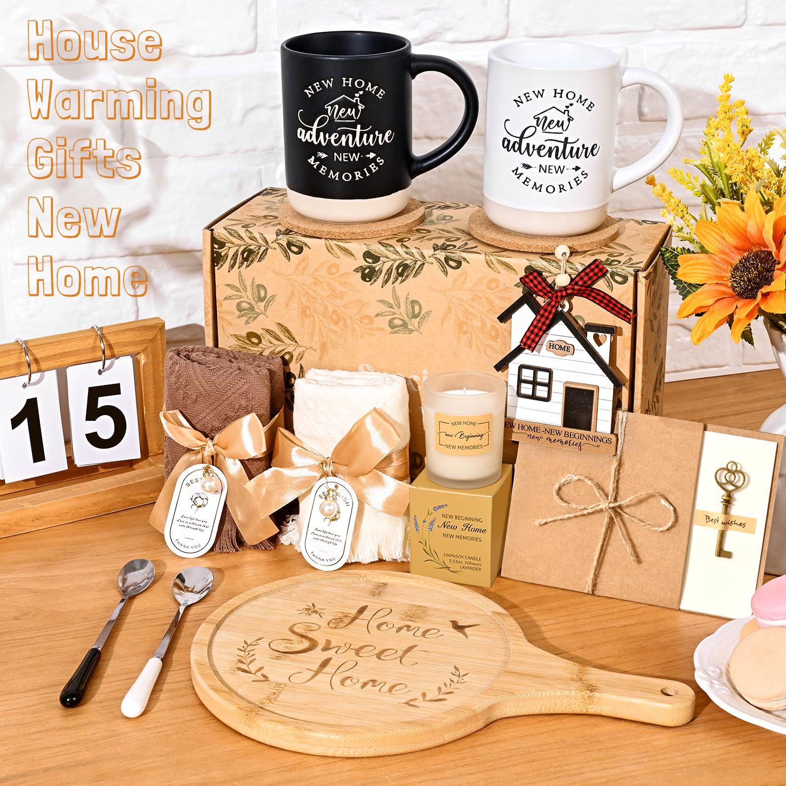 YHRJWN cork coasters with spoons staged, protects furniture from heat and spills