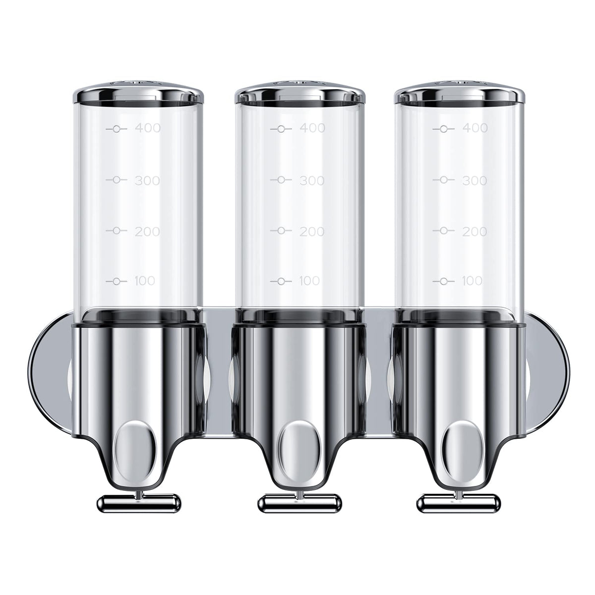 YIAOZ front-mounted dispenser showing neat organized bottles and space saving