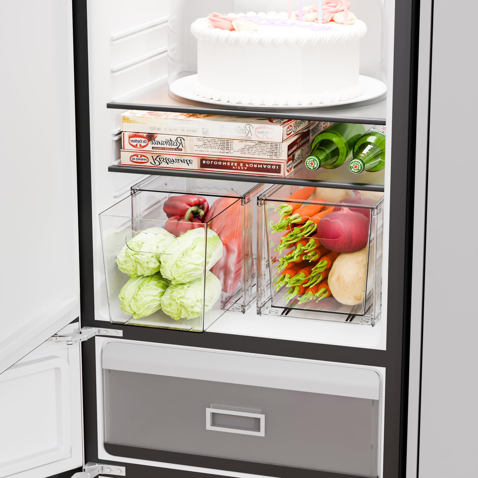 Yieach close-up of drawer stop mechanism preventing accidental falls