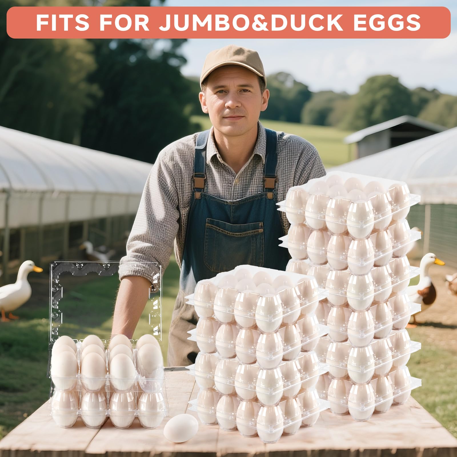 YIFIHGE close-up of interior pillars protecting eggs from impact benefit