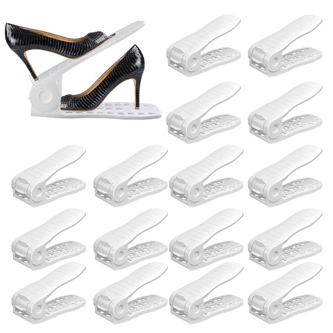 YIHATA front packaging showing 16-pack white organizers and clear labeling for space saving