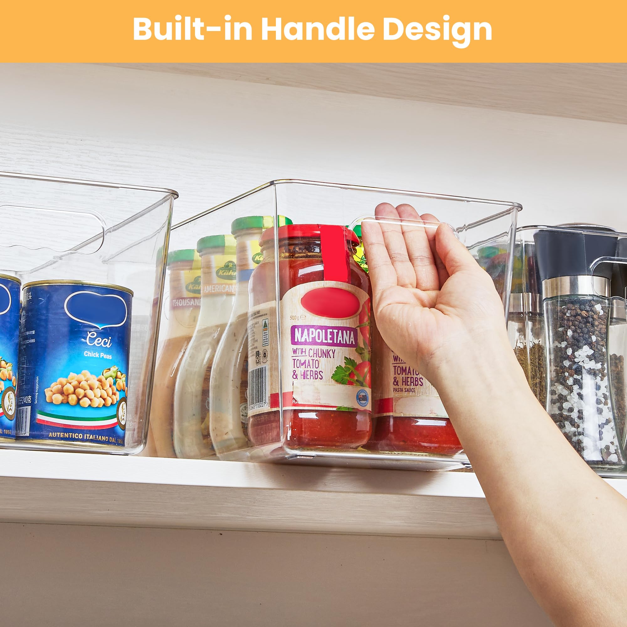 YIHONG bin inside refrigerator organizing produce and condiments efficiently
