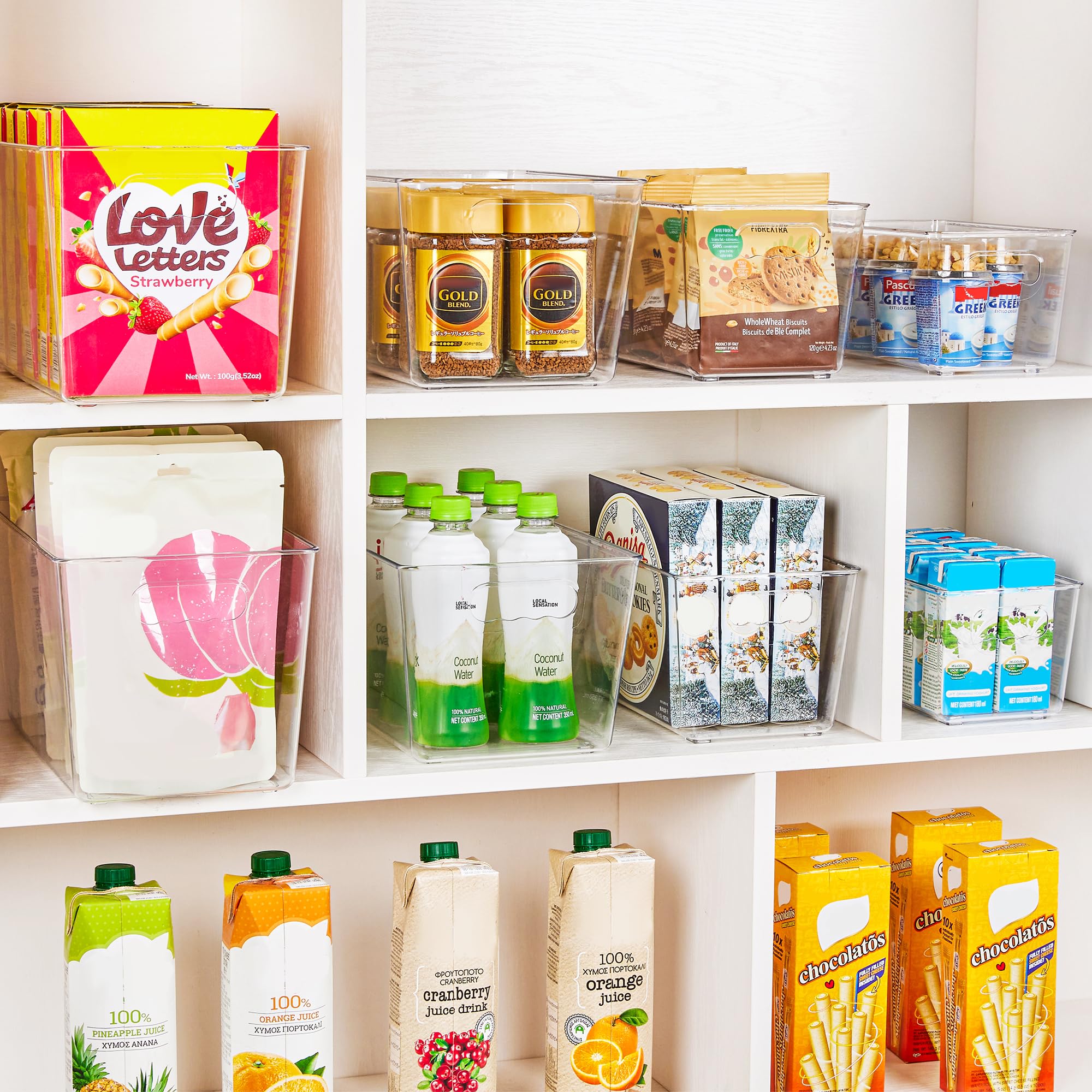 YIHONG interior view with snacks and bottles showing visible organization