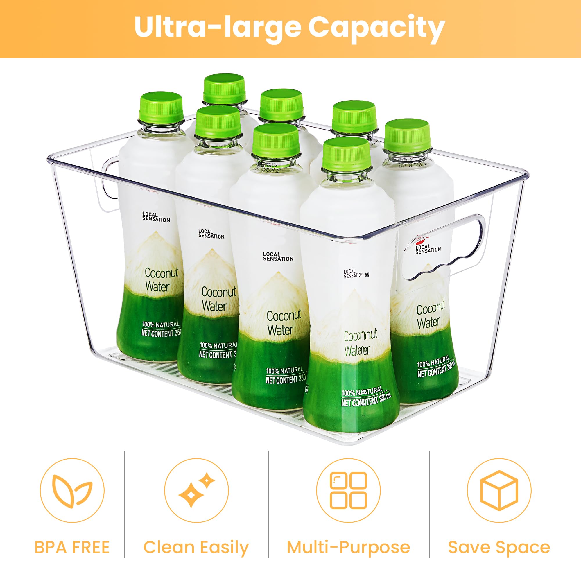 YIHONG stacked bins saving space and staying organized benefit