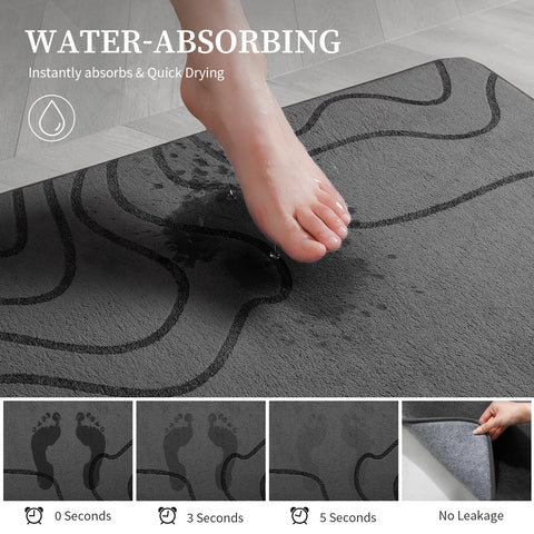 YIHOUSE drip-dot backing detail illustrating non-slip floor grip