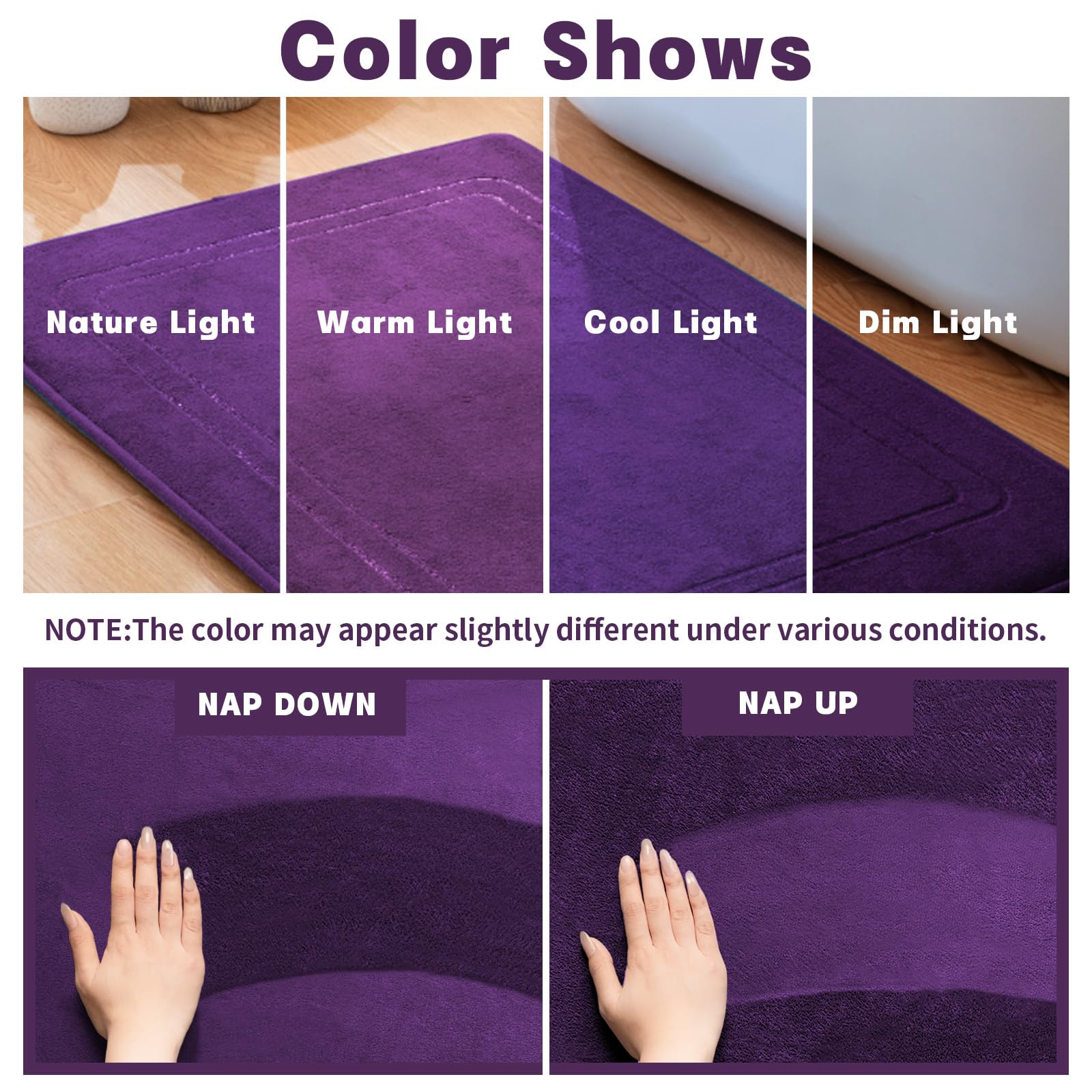 YIHOUSE large rectangular rug displayed to show coverage and comfort