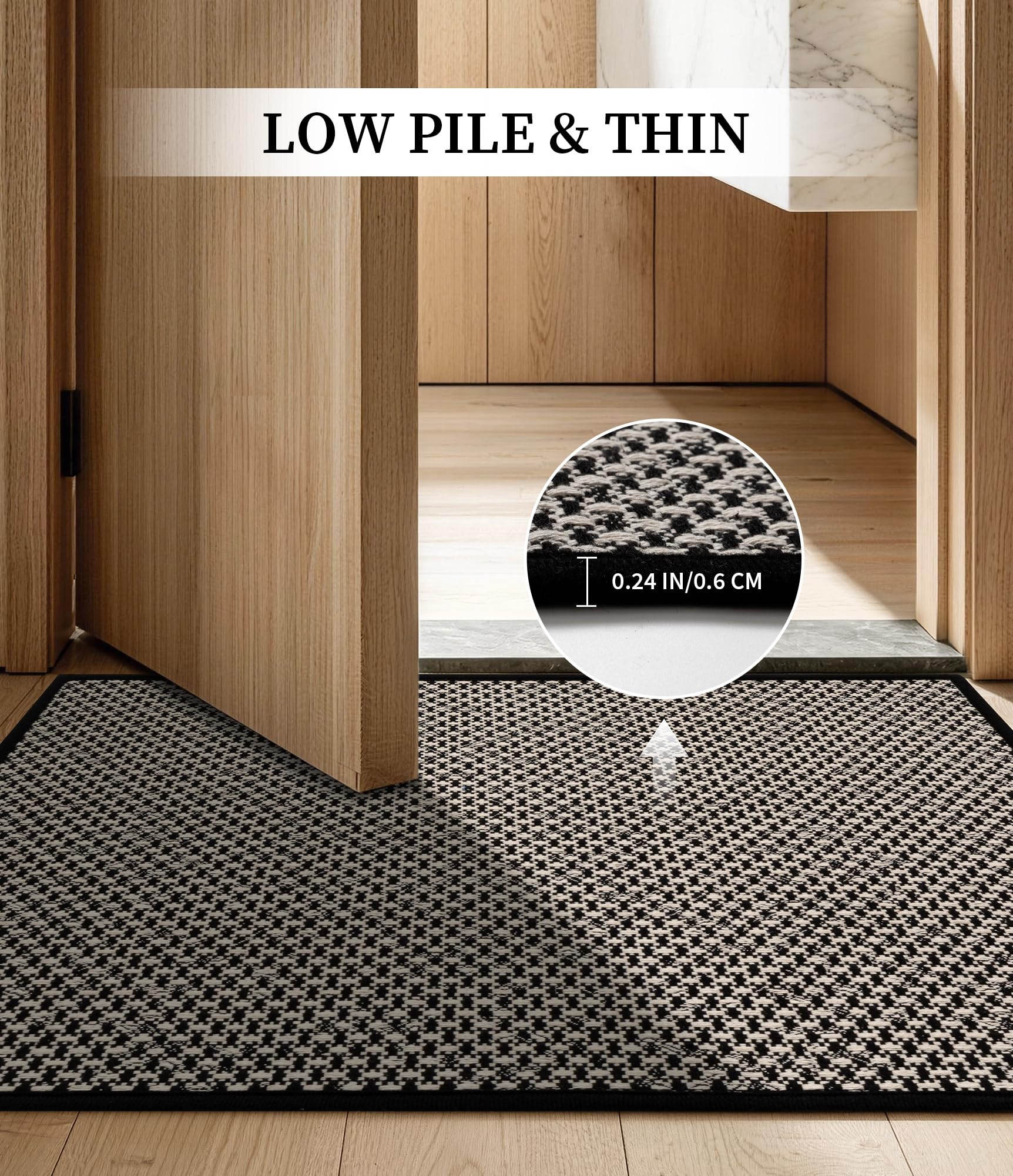 YIHOUSE mats placed in front of shower demonstrating safety and tidy appearance