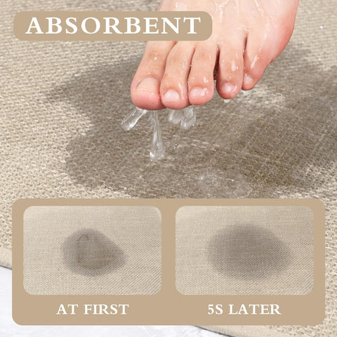 YIHOUSE small mat beside sink showing quick-dry convenience